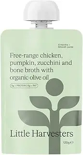 Little Harvesters Puree Pouch - Free-Range Chicken & Zucchini 120g