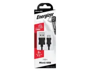 Energizer USB to Micro-USB Cable 2m Length Black