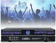22-Band Stereo Graphic, Professional Graphic Equalizer, Automatic Noise Reduction, Music Spectrum Analyzer, Low/Mid/Treble Independent Adjustment, Digital Equalizer for Recording Studio
