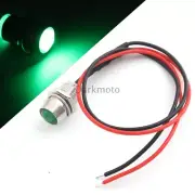 Mini Green LED Lights Truck Marker Indicator Lamp Universal Motorcycle 2 Wire