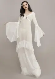 [Widow] End Of Days Chiffon Maxi Dress