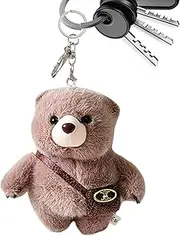 [Generic] Bear Keychain for Backpack | Small Bear Purse Pendant | Cute Stuffed Plush Bear Keychain Key Ring Pendant for Boy Girl Kids Shower Birthday