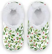 [Caihoyu] House Slippers for Kids Girls Boys Coral Fleece Anti-Slip Rubber Sole Lightweight House Shoes Bedroom Home Office Travel Yoga
