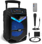 Pyle 800W Rechargeable Outdoor Bluetooth Speaker PA System w/ 12" Subwoofer
