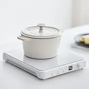 Portable Induction Cooktop, 2200W Countertop Burner Hot Plate, Electric Induction Cooker with 9-Level Power Adjustment & 30-Minute Timer, Auto-Shut-Off, LED Display, Auto Pot Detection (AU Adapter)