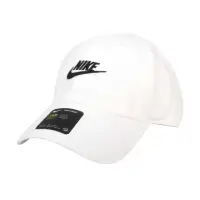 在飛比找momo購物網優惠-【NIKE 耐吉】帽子-防曬 遮陽 鴨舌帽 台灣製 白黑(9