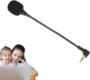 Tiny Mic,Helmet Microphone Flexible 3.5mm Mic Replacement Dynamic Mic | Game Microphone, Protable Headset Accessories For Family, Friends, Home, Remote Work