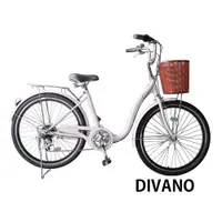 在飛比找ETMall東森購物網優惠-DIVANO 24吋6速低跨淑女車(藍 白 黑 紫 米黃)