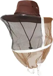 Folpus Beekeeper Hat with Netting Beekeeping Hat Net Hat Professional Sun Hat...