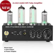 T9 Preamplifier 2x6E2 HiFi Tube Amplifier MM/MC Turntable Microphone Amp tp1
