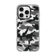 iPhone 16 Pro Clear Case MagSafe Compatible Camo Over - Black