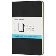 Moleskine Cahier Pocket Dot Grid Notebook Black 3 Pack