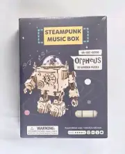 New - Steampunk Music Box Orpheus 3D Wooden Puzzle 221pcs Robotime VR-UDC-02130