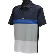 Oakley Patrick Polo Mens Size S Small Fathom Blue Casual Golf Regular Tee Shirt