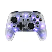 3rd Earth LED Wireless Controller for Switch, PC and Mobile Black and Crystal