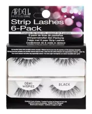 Ardell 6 Pack Strip Lashes Demi Wispies Black (2 Pack) #60066