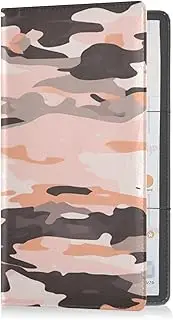 Leather Car Registration & Insurance Card Holder Men Women Glove Box Organize for Driver Auto Owners Trailer Motorcycle Boat Camouflage Rose Gold
