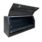 170 x 60 x 82cm Black Flat Aluminium 2 Drawer Ute Tool Box Truck Trailer Toolbox