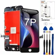LMQ for iPhone 7 Plus Screen Replacement ，5.5 Inch Frame Assembly LCD Display 3D Touch Screen Digitizer with Repair Tools Kit (Black)