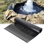 1x8m 2x7m 3x6m 4x5m 5x6m 6x12m Pond Liner Flexible Underlay Water Garden Fish Pond Liners 5Mil HDPE Pond Skins for Reservoirs, Foundation Construction(4x5m(13.1x16.4ft))