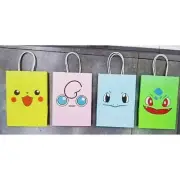 24pc Wholesale Kids Pokemon Pikachu Paper Gift Bag Showbag Candy Packing Bags