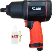 SLAIR 1/2" Composite Twin Hammer Air Impact Wrench Max Torque 1050ft/lb XX-785