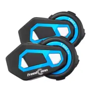 Motorcycle Bluetooth Helmet Intercom Headset Communication System for 2 Rider FM