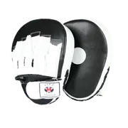 Black & White Pre Curved Boxing Focus Mitts