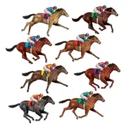 Race Horse Wall Props (Pack of 8)
