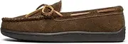 [Minnetonka] Mens Pile Lined Hardsole Pile Lined Hardsole Brown Size: 9 Narrow