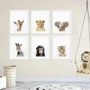 wurenhui 6 Posters Heart Unicorn Quote Children's Room Girl Pink Animals Bebe Posters without Frame 21 x 30 cm