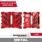 Milwaukee Drill Bits 9-Pieces 3-Flat Cordless Multiple PVC Power Tool Titanium