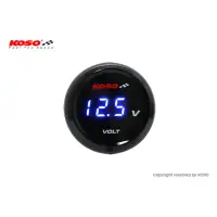 在飛比找momo購物網優惠-【KOSO】圓形 超薄電壓錶、碼錶(電壓表、碼表)
