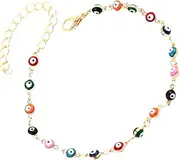 Holibanna 1pc Colorful Anklet Anklets Beach Anklet Creative Anklet Ankle Jewelry Foot Pendant Chain Ankle Chain Copper