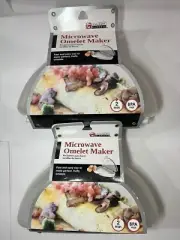 Microwave Omelet Maker Fast and Easy To Make Perfect Fluffy Omelets (2 PACK)