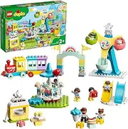 LEGO 10956 DUPLO Amusement Park Fairground with Train, Carousel & Ferris Wheel, Building Toy 2+ Years Old