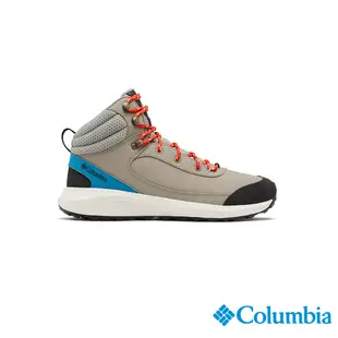 Columbia 哥倫比亞 男款- 防小雨高筒健走鞋-淺灰 UBM08280GY / S22