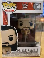 WWE - Drew McIntyre with Sword #154 Funko Pop Vinyl Figure NEW + Pop Protector