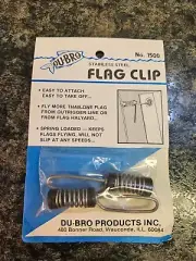 Du-Bro Stainless Flag Clip ~ Flags / Outrigger Lines No. 1500