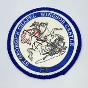 VINTAGE ST GEORGE'S CHAPEL WINDSOR CASTLE PATCH Cloth Badge