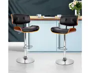 Bar Stools Set of 2 Gas Lift Kitchen Stool Chairs