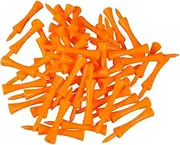 BESPORTBLE 50pcs 70mm Tee Unbreakable Castle Tees Castle Golf Tees Large Castle Tees Golf Tour Golf Tees Castle Tees 70mm Orange