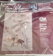 Erica Wilson The Tribute Horse Chinese Art Crewel Picture Kit 1981