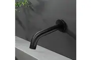 Cefito Bathroom Mixer Spout Wall Bath Tap Round Shower Bathtub Black