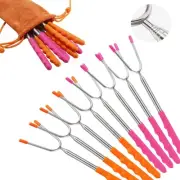 Marshmallow Roasting Sticks, Set of 8 Pack Premium 45'' Extendable Rotating T...