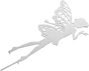 Generic Fairy-Shaped Metal Stake Character Garden Art Rustic Outdoor Decor for Fairy Garden