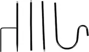 Elegant Solar Lamp Hooks Garden Shepherd Hooks Outdoor Plant Hangers for Bird Feeders Baskets and Lanterns