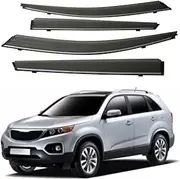 Window Visor, Compatible with Kia Sorento 2010-2014 ，Car Side Window Wind Deflector Vent Visor Sun Wind Rain Shield Accessories