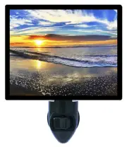 Decorative Photo Night Light, Ocean Sunset