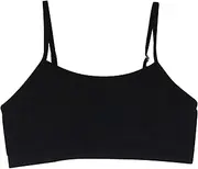 [YR.Lover] YINI Back to School Set of 1/3 Girls Sports Bra Vests Underwear Top Adjustable Shoulder Straps, Black, Small